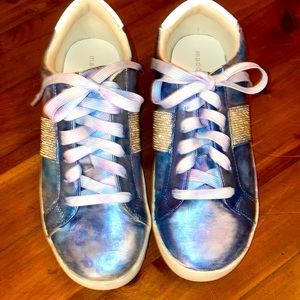 Custom painted tie dye Steve Madden girl shoes 8.5